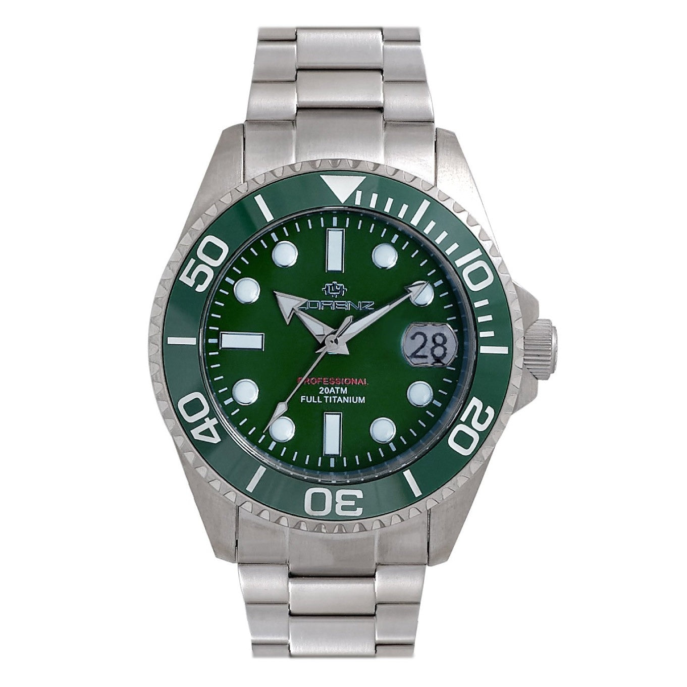 LORENZ Mod. TITANIO DIVER GREEN AUTOMATIC Special Pack