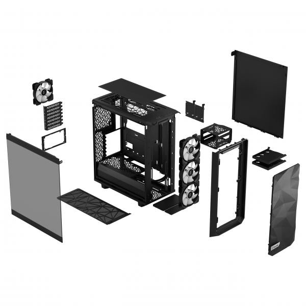 FRACTAL CASE MID TOWER MESHIFY 2 COMPACT LITE RGB BLACK TG LIGHR TINT