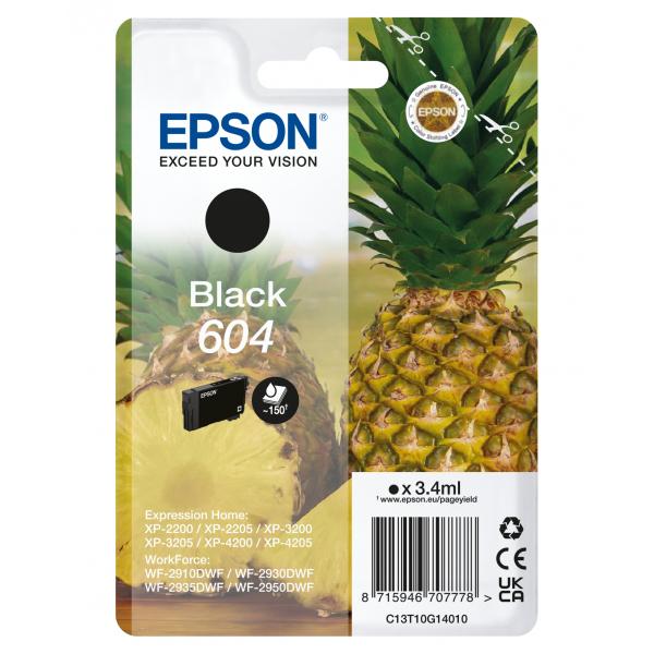 EPSON 604 BLACK (C13T10G14020) - CARTUCCIA ORIGINALE