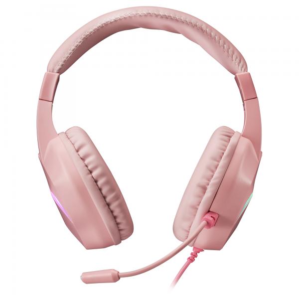 MARSGAMING GAMING CUFFIA+MIC MH122P ROSA RGB PC MAC CONSOLES SAMRTHPONE TAB