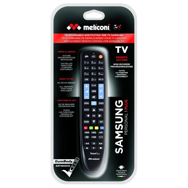 Meliconi Gumbody Personal 1 Plus telecomando IR Wireless TV Pulsanti