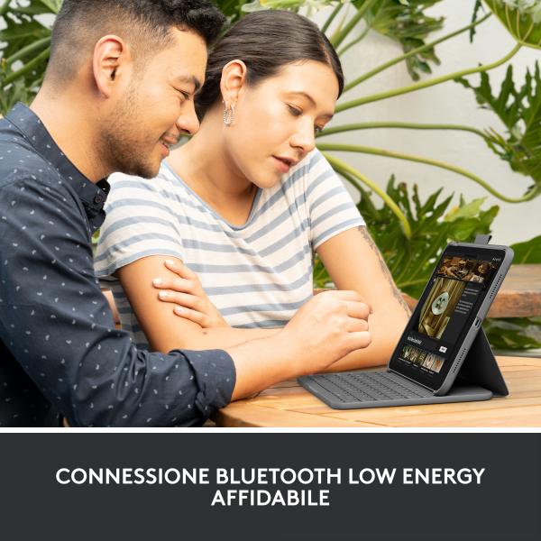 Logitech 920-011427 tastiera per dispositivo mobile QWERTY Italiano Bluetooth Grigio