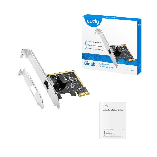 CUDY PE10 - ADATTATORE DI RETE GIGABIT PCI EXPRESS