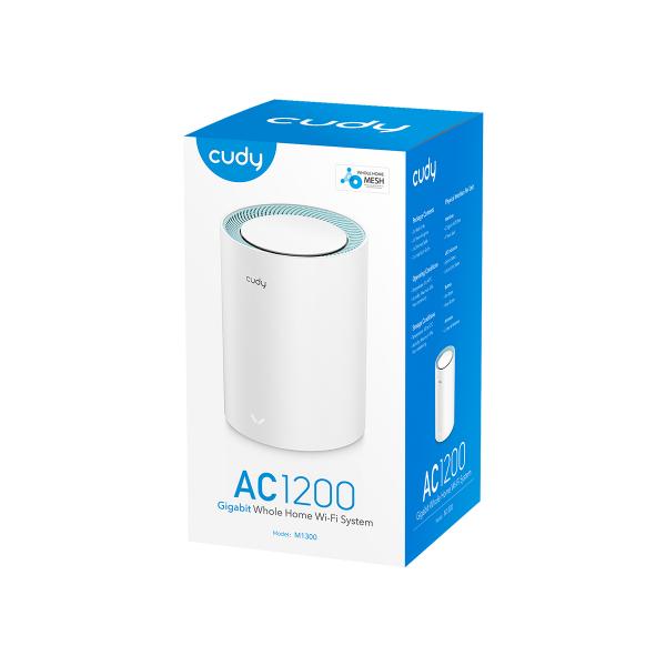 CUDY M1300(1-PACK) - MESH SYSTEM AC1200 WI-FI AC1200 WI-FI GIGABIT - 1 NODO