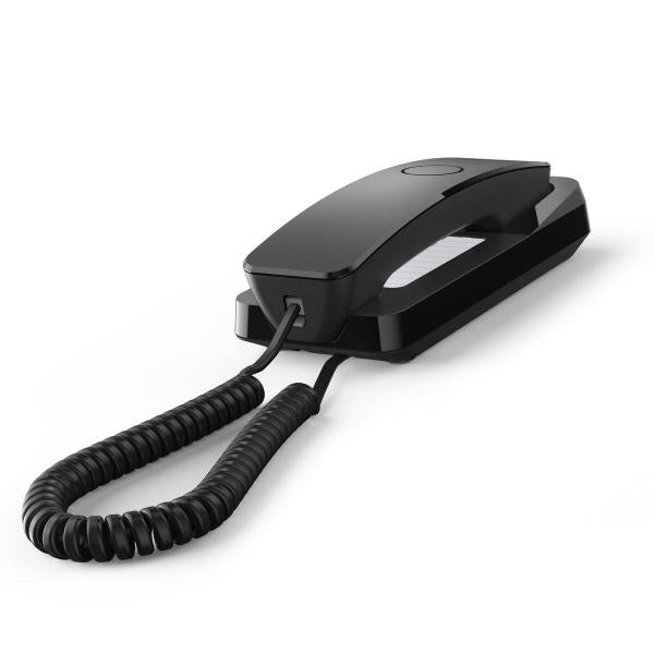 GIGASET DESK 200 (NERO) - TELEFONO CORDED - COMPATIBILE CENTRALINI TELEFONICI E APPARECCHI ACUSTICI