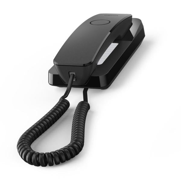 GIGASET DESK 200 (NERO) - TELEFONO CORDED - COMPATIBILE CENTRALINI TELEFONICI E APPARECCHI ACUSTICI