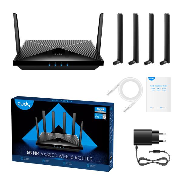 CUDY P5 - ROUTER WI-FI 6 5G AX3000