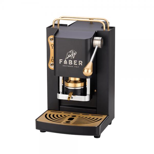 FABER MINI PRO DELUXE NERO - MACCHINA PER CAFFE'' - PRESSACIALDA IN OTTONE - ELETTROVALVOLA E TERMOSTATO 95 - TELAIO IN ACCIAIO