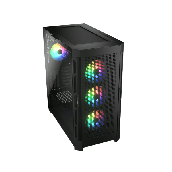 COUGAR CASE M.TOWER DUOFACE PRO CON 2 PANELLI FRONTALI 4X120mm ARGB PWM FAN