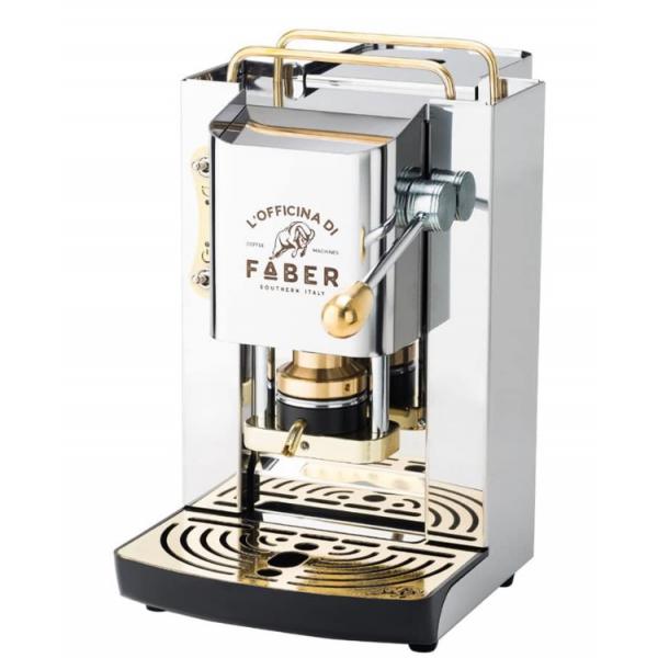 FABER PRO DELUXE - MACCHINA PER CAFFE'' - PRESSACIALDA IN OTTONE - ELETTROVALVOLA E TERMOSTATO 95 - TELAIO IN ACCIAIO