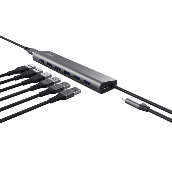 Trust Halyx USB 3.2 Gen 1 (3.1 Gen 1) Type-A 5000 Mbit/s Argento