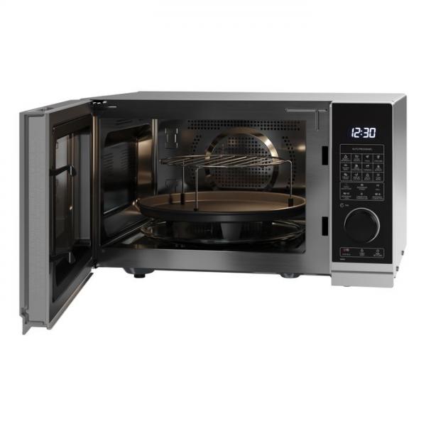 SHARP YC-PC254AE-S - FORNO A MICROONDE 25LT - 900W - CONTROLLO DIGITALE - GRILL - 11 LIVELLI DI POTENZA - BLACK/SILVER