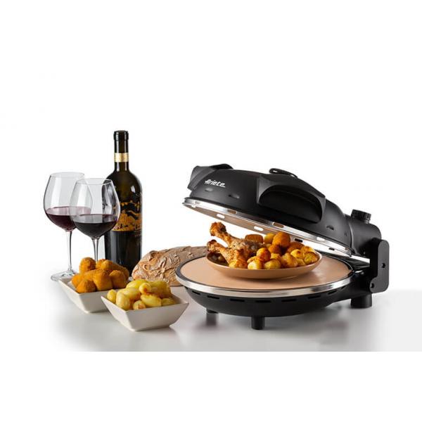 ARIETE FORNO PIZZA NERO (0917/00) - PIASTRA IN PIETRA REFRATTARIA - 5 LIVELLI COTTURA - 1200W