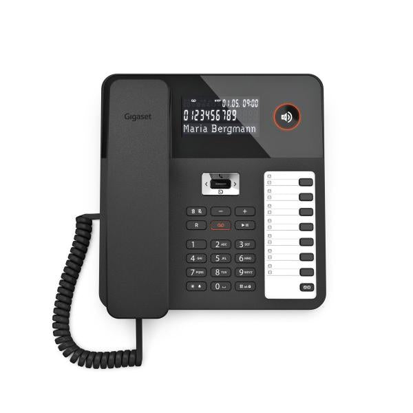 GIGASET DESK 800A (NERO) - TELEFONO CORDED - SEGRETERIA - DISPLAY - VIVAVOCE