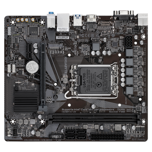 GIGABYTE H610M-H V2 - MAINBOARD MICRO ATX - DDR5 - SOCKET 1700
