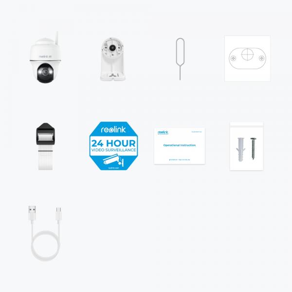 REOLINK ARGUS SERIES B440 (BWPT4K04) - TELECAMERA MOTORIZZATA 4K WI-FI A BATTERIA