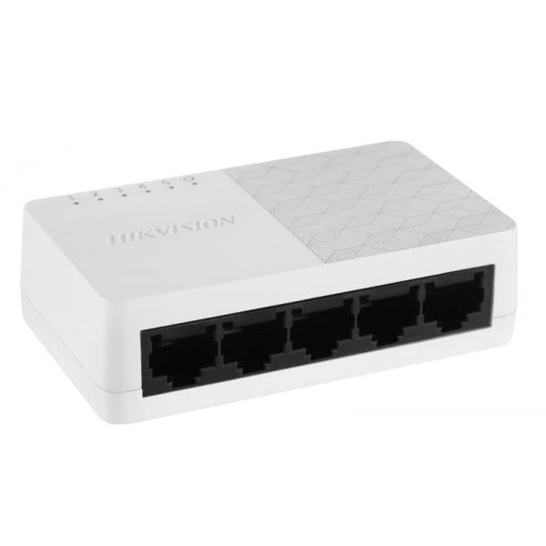 HIKVISION DS-3E0505D-O - SWITCH 5PT LAN DESKTOP 10/100/1000M RJ45 CASE PLASTICA