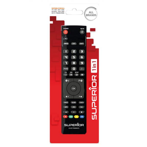 SUPERIOR SUPTPB004 - LIGHT 1IN1 - TELECOMANDO UNIVERSALE COMPLETO PROFESSIONALE