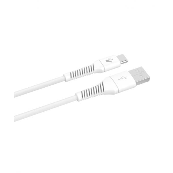 VULTECH CS-TAC12WH - CAVO SMARTPHONE IN TPE USB TO TYPE-C 1,2M 3.0A 60W - BIANCO