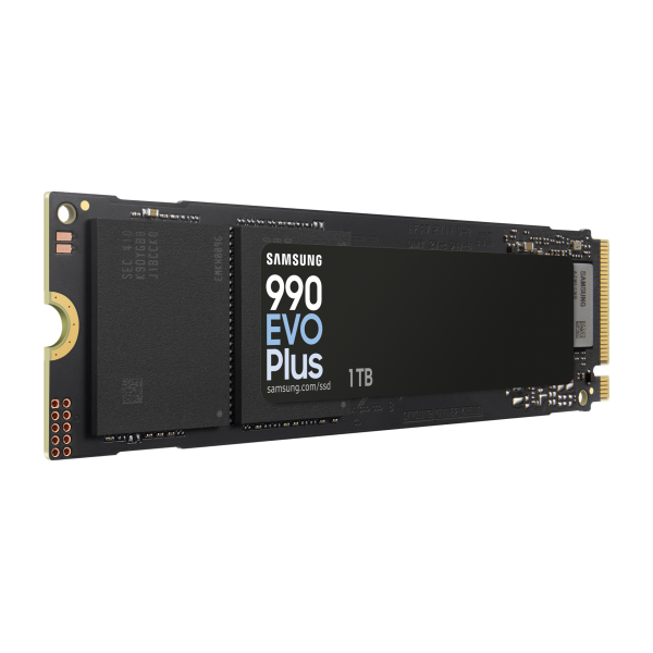 SAMSUNG SSD 990 EVO PLUS 1TB MZ-V9S1T0BW PCIe 4x4/PCIe 5x2 NVME R/W 7250/63