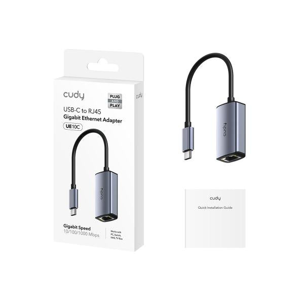 CUDY UE10C - ADATTATORE DI RETE USB-C / ETHERNET