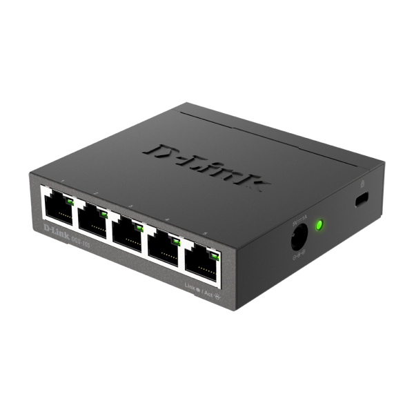 D-LINK DGS-105 - DESKTOP SWITCH 5 PORTE GIGABIT NON GESTITE
