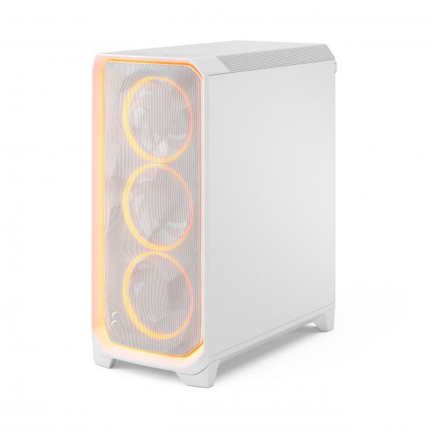 FRACTAL CASE MID TOWER MESHIFY 3 AMBIENCE PRO RGB WHITE TG CLEAR TINT