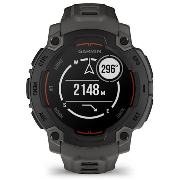 GARMIN INSTINCT E 45MM BLACK CINTURINO CHARCOAL