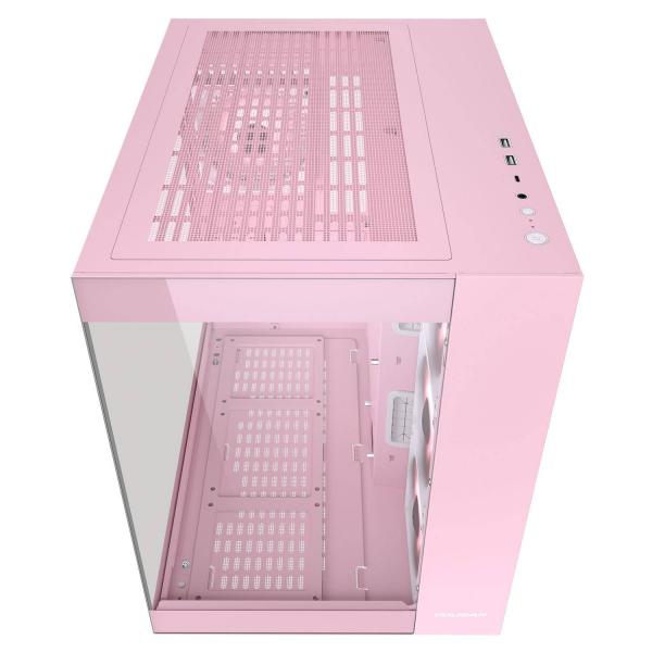 COUGAR CASE MID TOWER DUAL CHAMBER FV150 RGB ROSA 3x120INV+120 + HUB