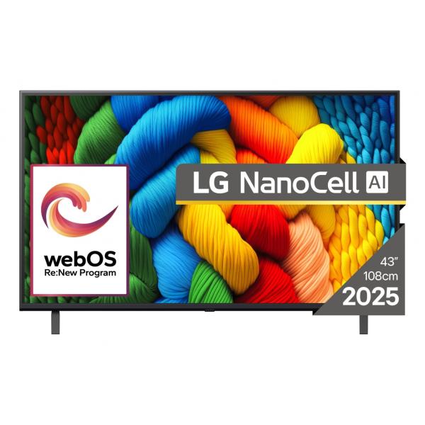 LG 43NANO80AB - 43"" SMART TV NANOCELL 4K - BLACK - EU