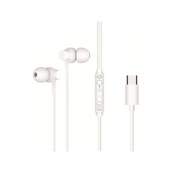 CONCEPTRONIC BRENDAN03W - AURICOLARI IN-EAR - WHITE - USB-C