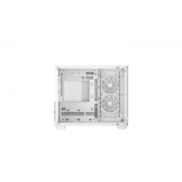 DEEPCOOL CASE MICRO ATX CG330 3F WHITE 2xTG 3xARGB FAN (sup 360)
