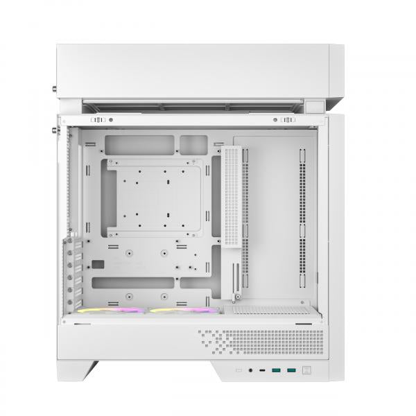 DEEPCOOL CASE MID TOWER CL660WHITE HYPERSPLIT 2x120ARGB