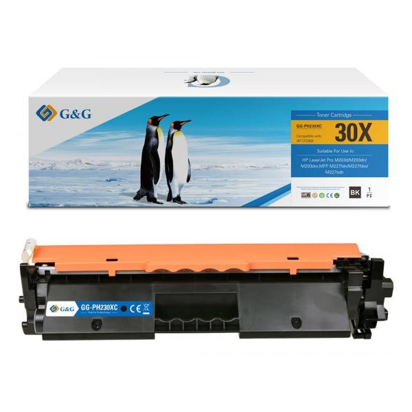 HP CF230X BLACK - TONER COMPATIBILE G&G CON CHIP - 3500 PAG.