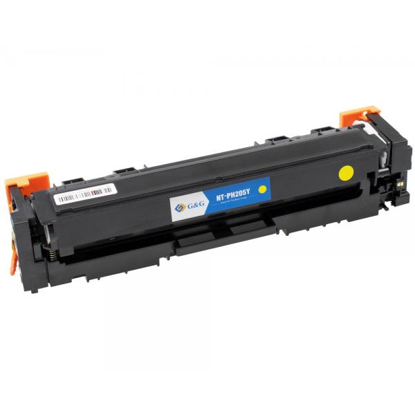 HP CF532A (205A) YELLOW - TONER COMPATIBILE G&G CON CHIP - 900 PAG.