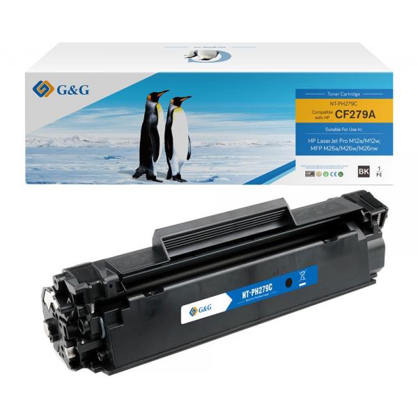 HP CF279A BLACK - TONER COMPATIBILE G&G CON CHIP - 1000 PAG.