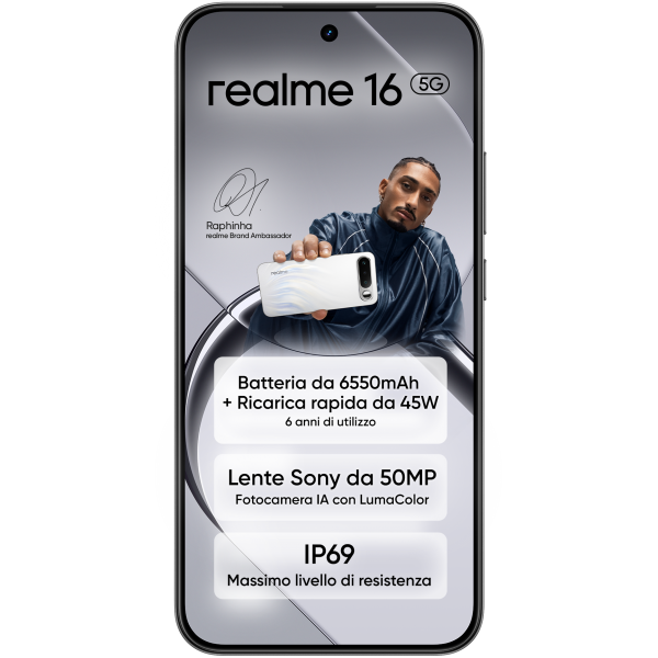 REALME 16 5G AIR BLACK 6.57" 8GB/256GB