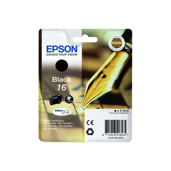 EPSON T16 BLACK (C13T16214010) - CARTUCCIA ORIGINALE