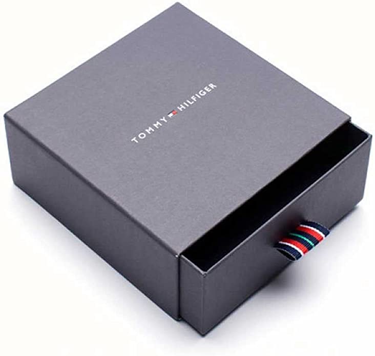 Tommy Hilfiger Jewelry Braccialetto da Uomo In Pelle Blu