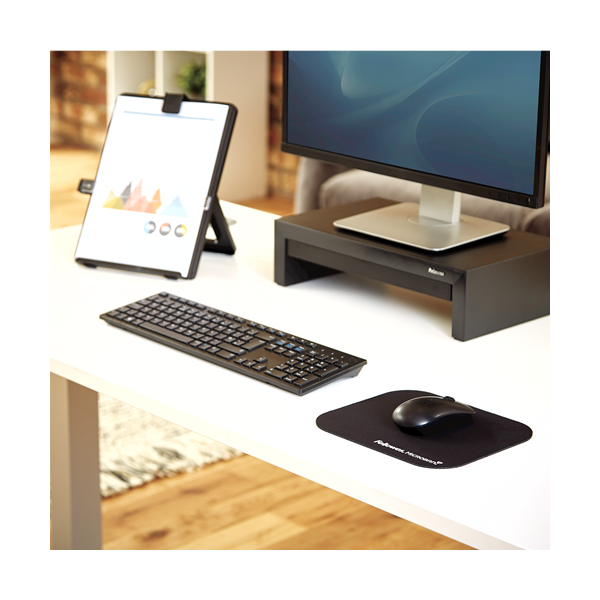 FELLOWES MOUSEPAD NERO MICROBAN CON ANTIBATTERICO