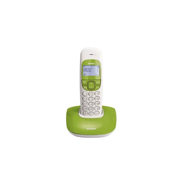 BRONDI NICE (BIANCO/VERDE) - TELEFONO CORDLESS SINGOLO - VIVAVOCE