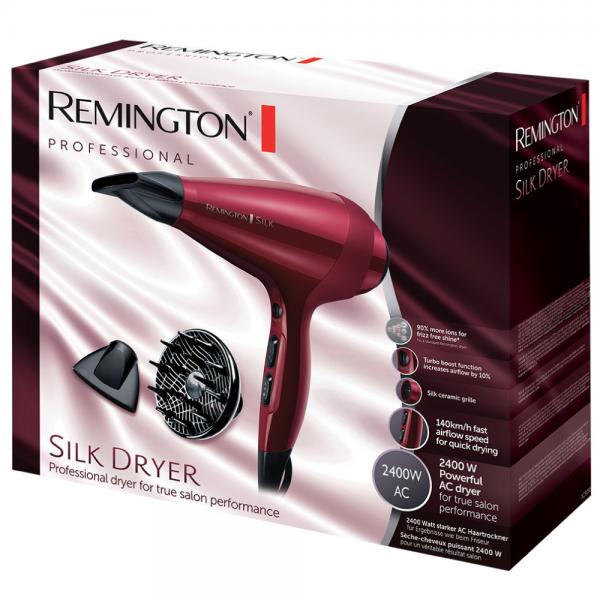 REMINGTON AC9096 - ASCIUGACAPELLI - MOTORE AC - 2400W - SETA - 3 TEMP/VEL - IONI - CONCENTR/DIFF - 140KM/H