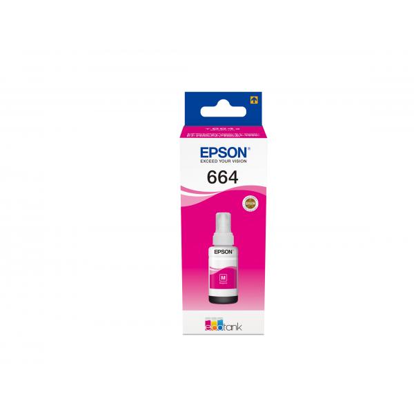 EPSON 664 MAGENTA (C13T664340) - CARTUCCIA ORIGINALE PER ECOTANK