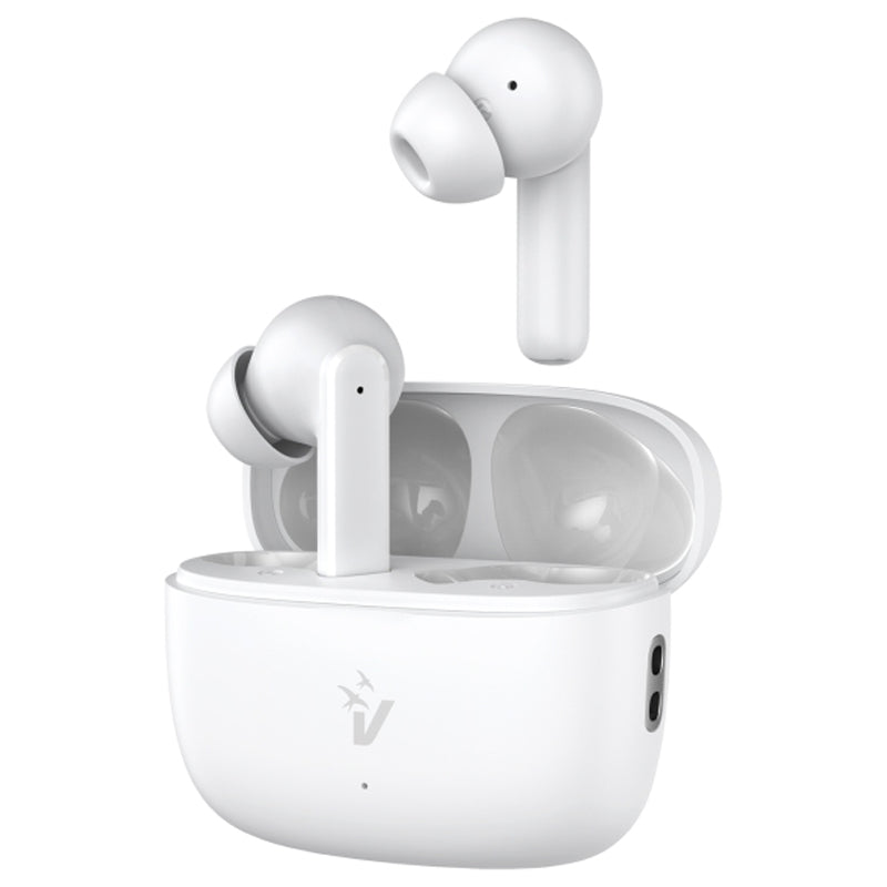VULTECH EP-40 - AURICOLARI TWS IN-EAR (BIANCO) - BLUETOOTH 5.3 - CUSTODIA DI RICARICA - CANCELLAZIONE RUMORE