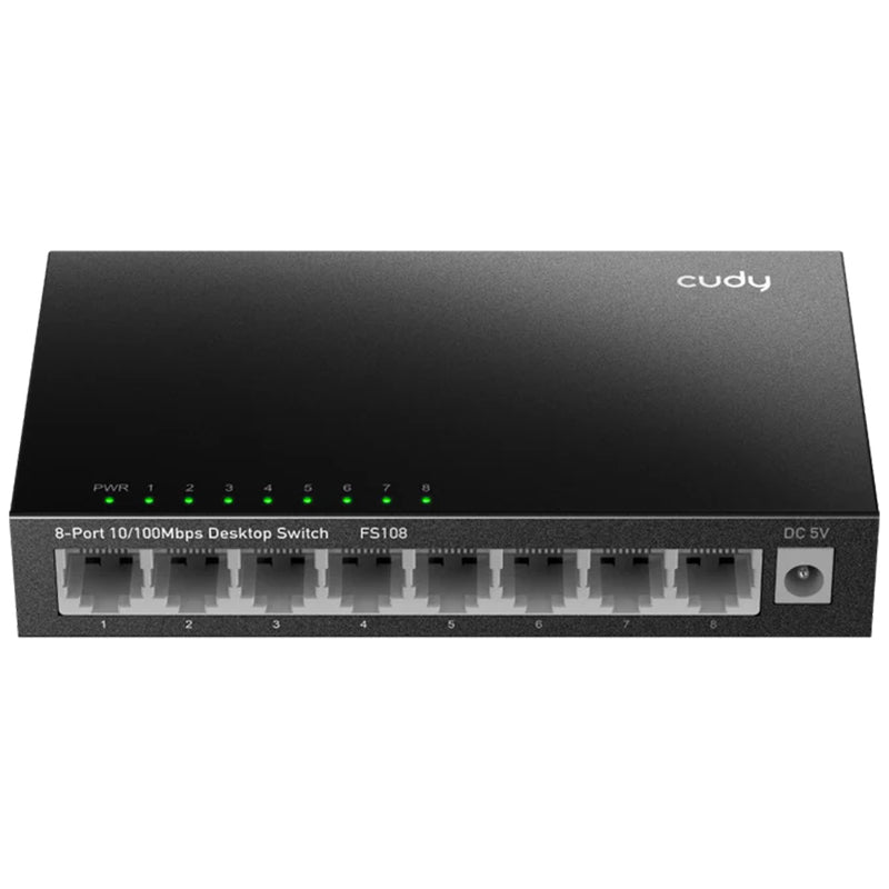 CUDY FS108 - SWITCH 8 PT 10/100 MBPS - METAL CHASSIS