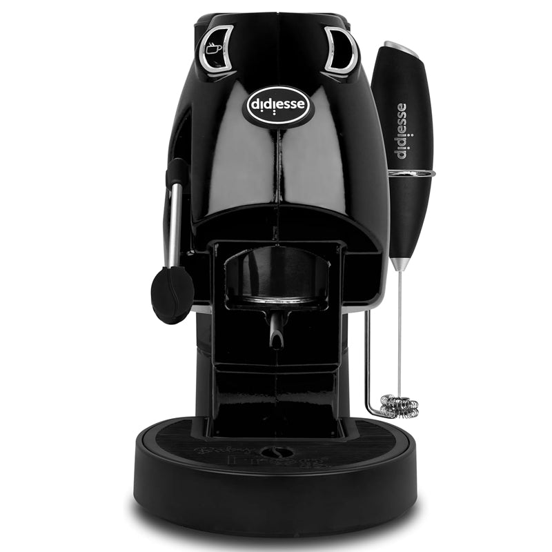 DIDIESSE BABY FROG COFFEE AND TEA (NERO) - MACCHINA DA CAFFE'' CON FRULLINO E DOPPIO PORTACIALDA - 450W