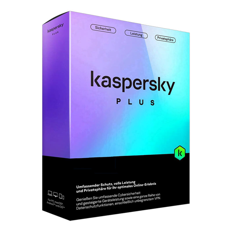 KASPERSKY PLUS - SOFTWARE SICUREZZA 3 DEVICE / 1Y - SUPERSLIMBOX (KL1042T5CFS-SSB)