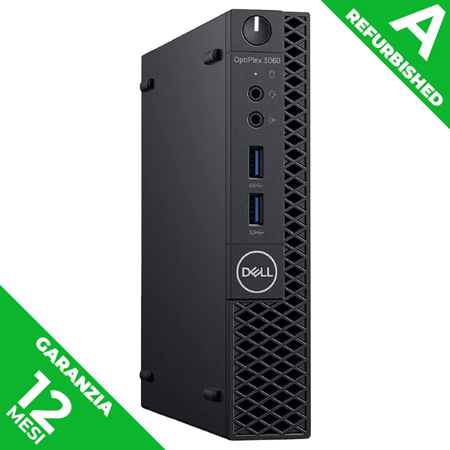 DELL OPTIPLEX 3060 MICRO - PC DESKTOP MINI - CPU INTEL I5 GEN. 8 - RAM 16GB - SSD 512GB - W11 PRO - 1Y - REFURBISHED GRADO A