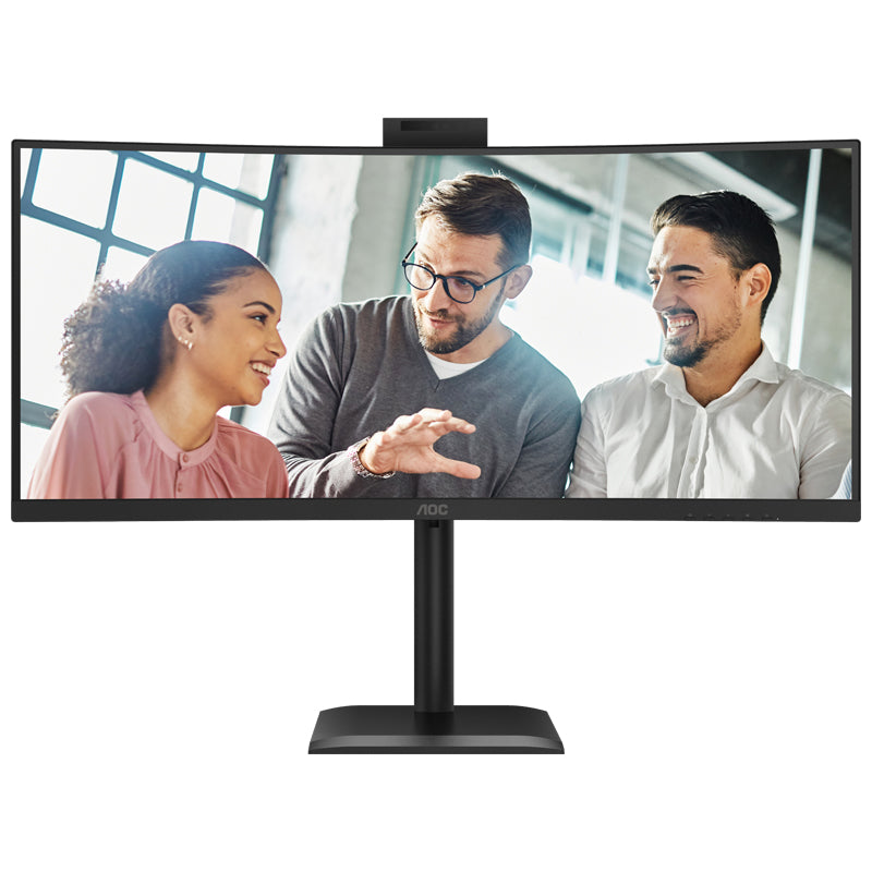 AOC CU34E4CW - MONITOR 34"" IPS WQHD CURVO 120HZ - WEBCAM 5MP - HDMI - DP - USB - W3Y