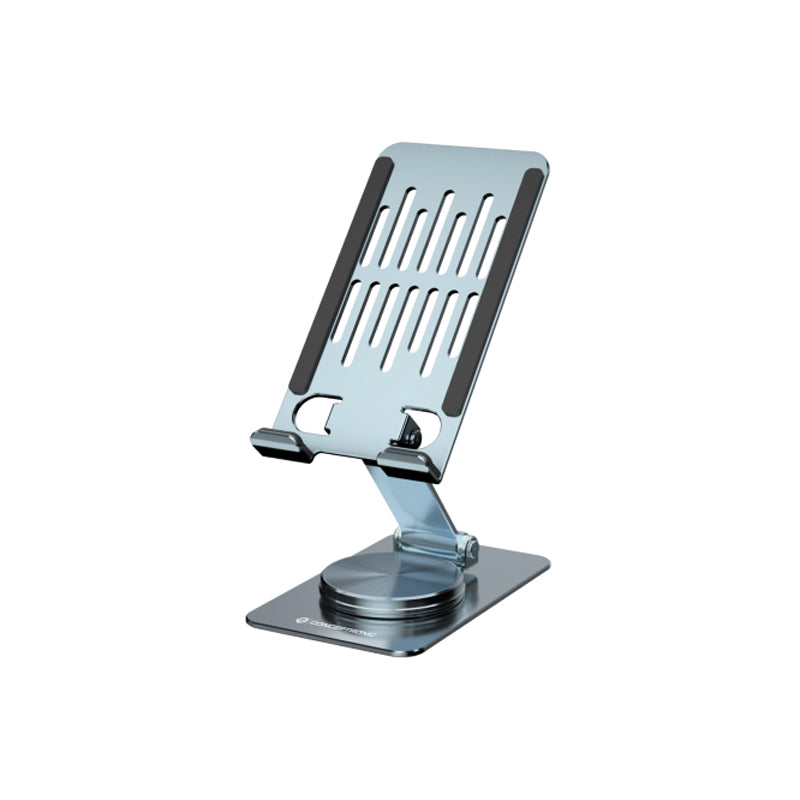 CONCEPTRONIC THANA08G - SUPPORTO CELLULARE IN ALLUMINIO - BASE GIREVOLE - H REGOLABILE